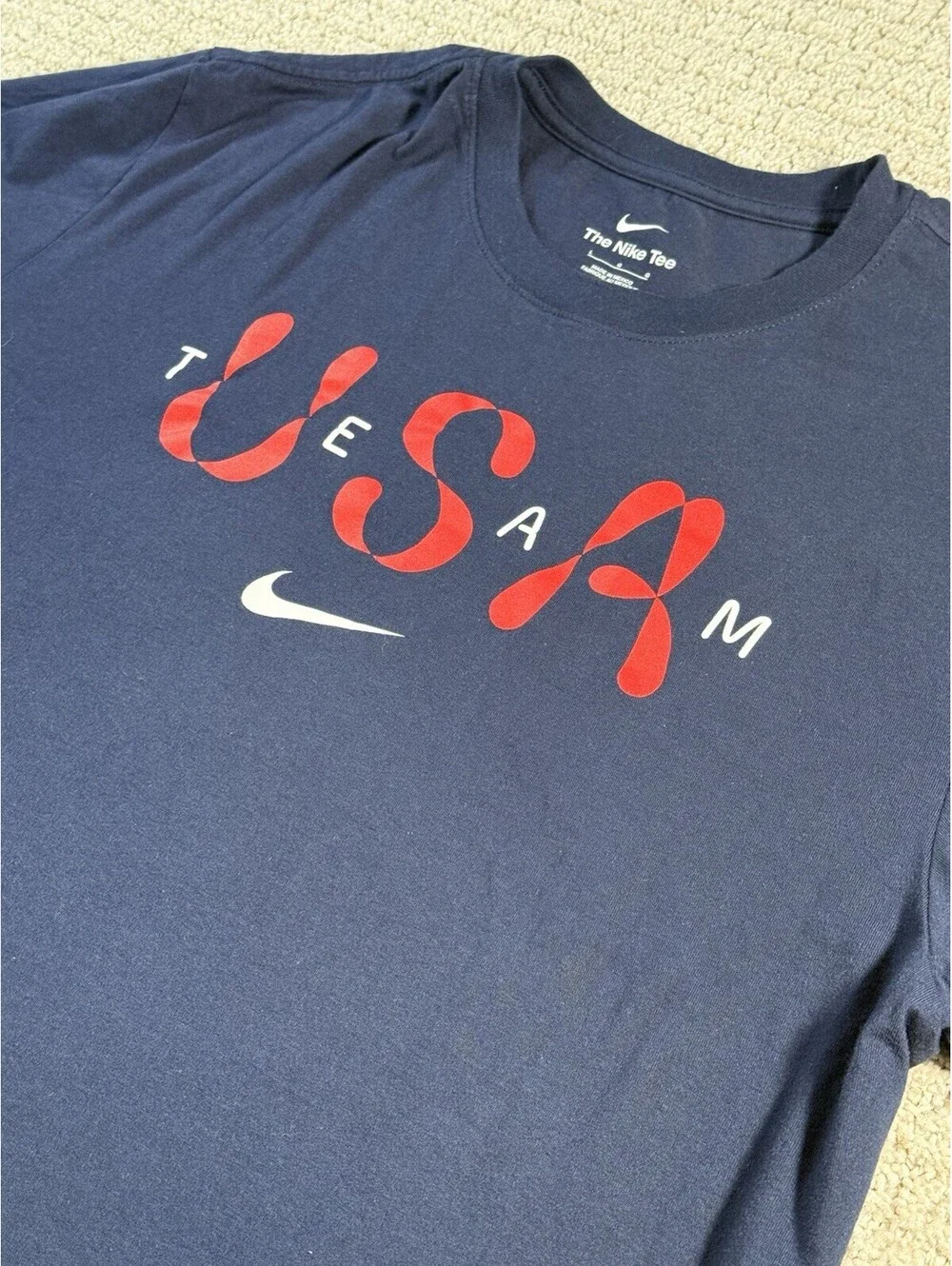 Nike Team USA Dark Blue T-Shirt Men’s Size L